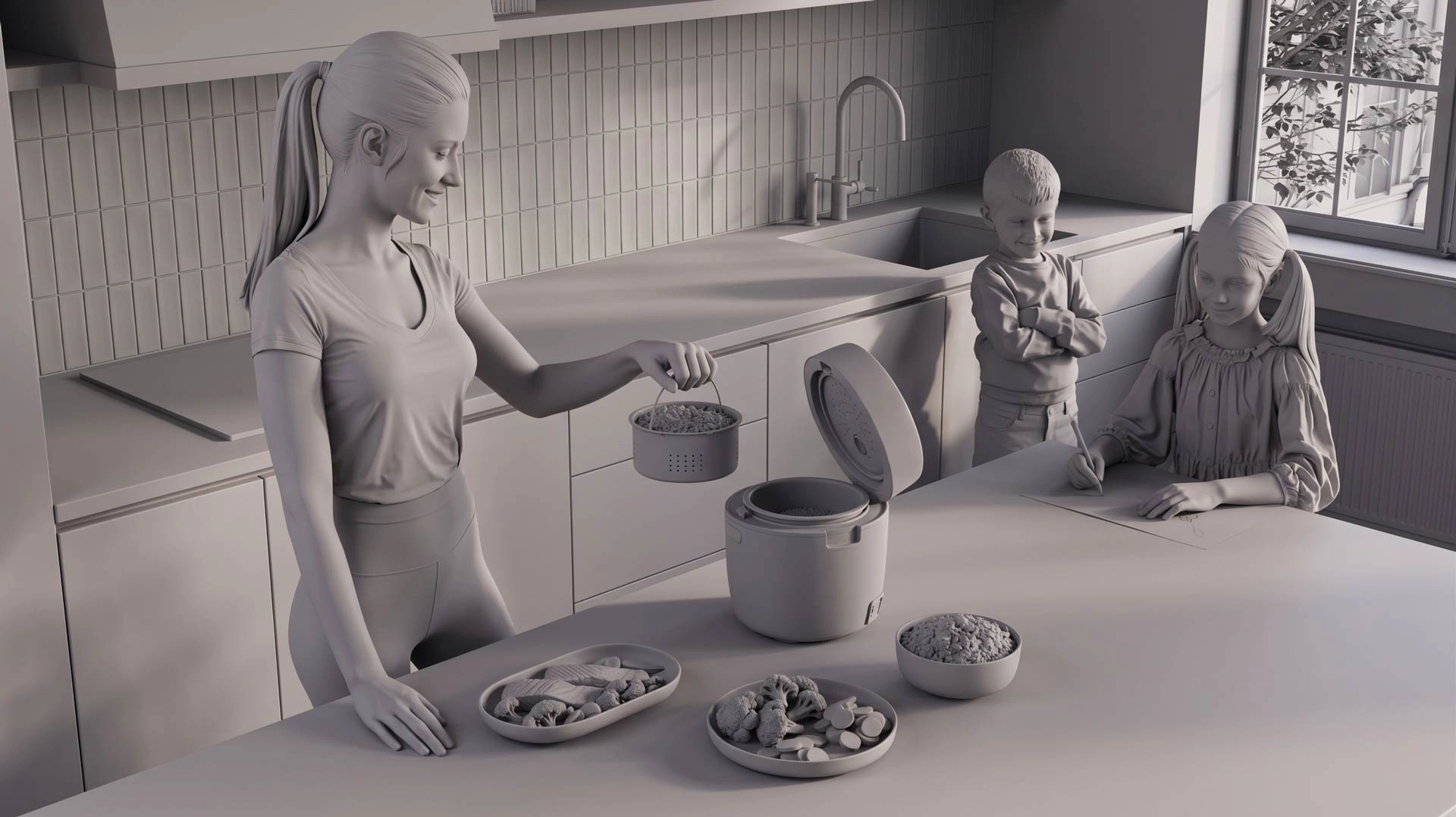 Difference between modeling and rendering for commercial projects step 2
