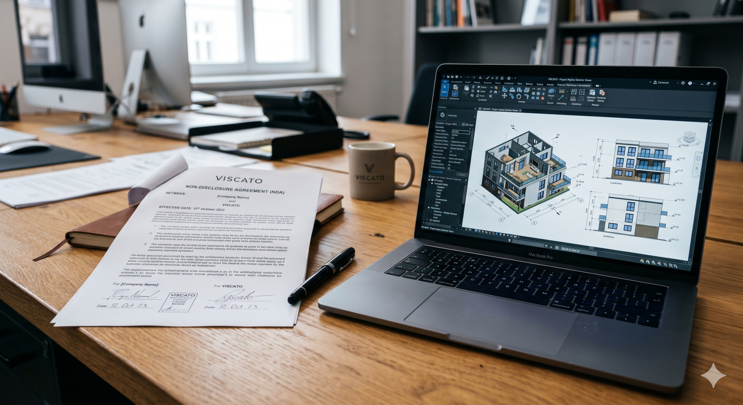 Secure 3D architectural outsourcing and data protection